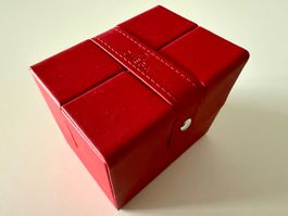 OMEGA current red leather service box (travel box), 2020's
