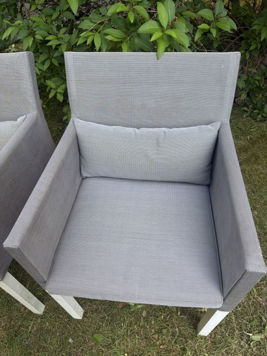 Sedie: Garden chairs grey x 2 – Usato da Mont-sur-Lausanne venduto da sashwindow 1