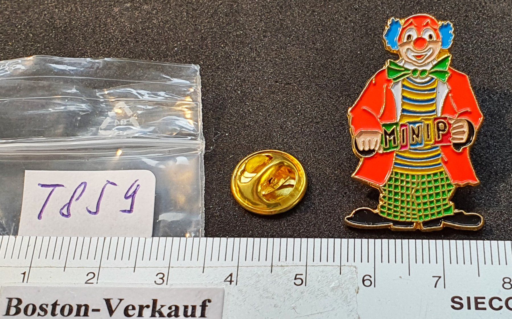 Placchette & Badge: T859 - Pin Clown MINIP – Usato da Reinach BL venduto da Boston-Verkauf 1