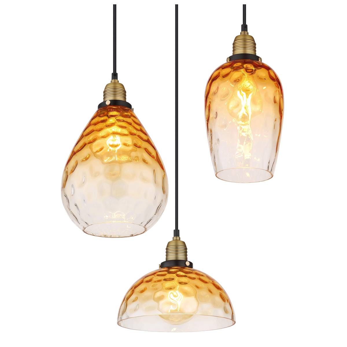Lampadari & plafoniere: Pendelleuchte, Glas, 3 Strahler, 46 cm Ø – Nuovo (secondo la descrizione) da Kreuzlingen venduto da Smart-Light 5