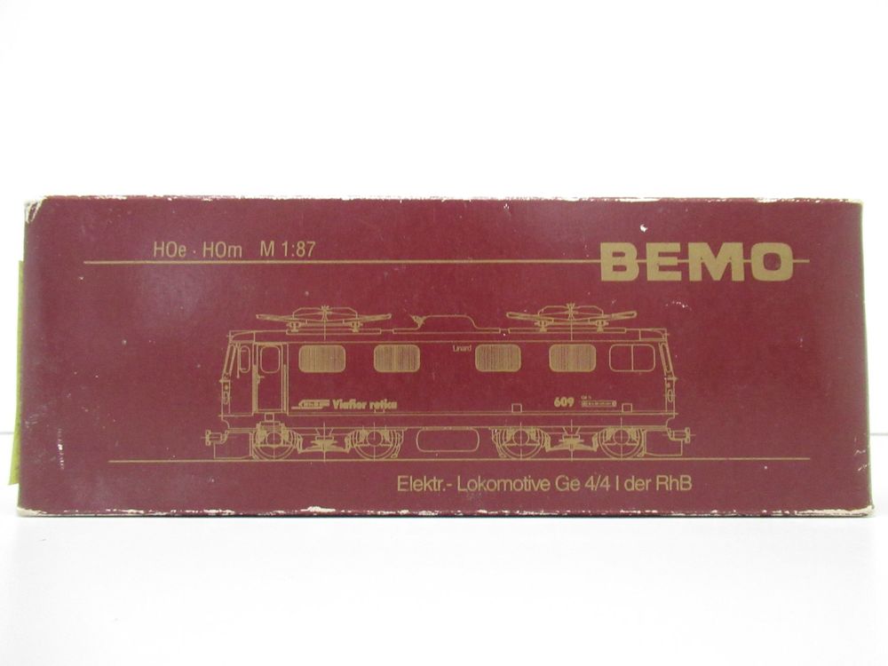 Bemo Modelleisenbahnen: Bemo 1252 122 E-Lok Ge 4/4 I "Bernina" RhB Rhätische Bahn – Gebraucht aus Basel von mhmarken 6