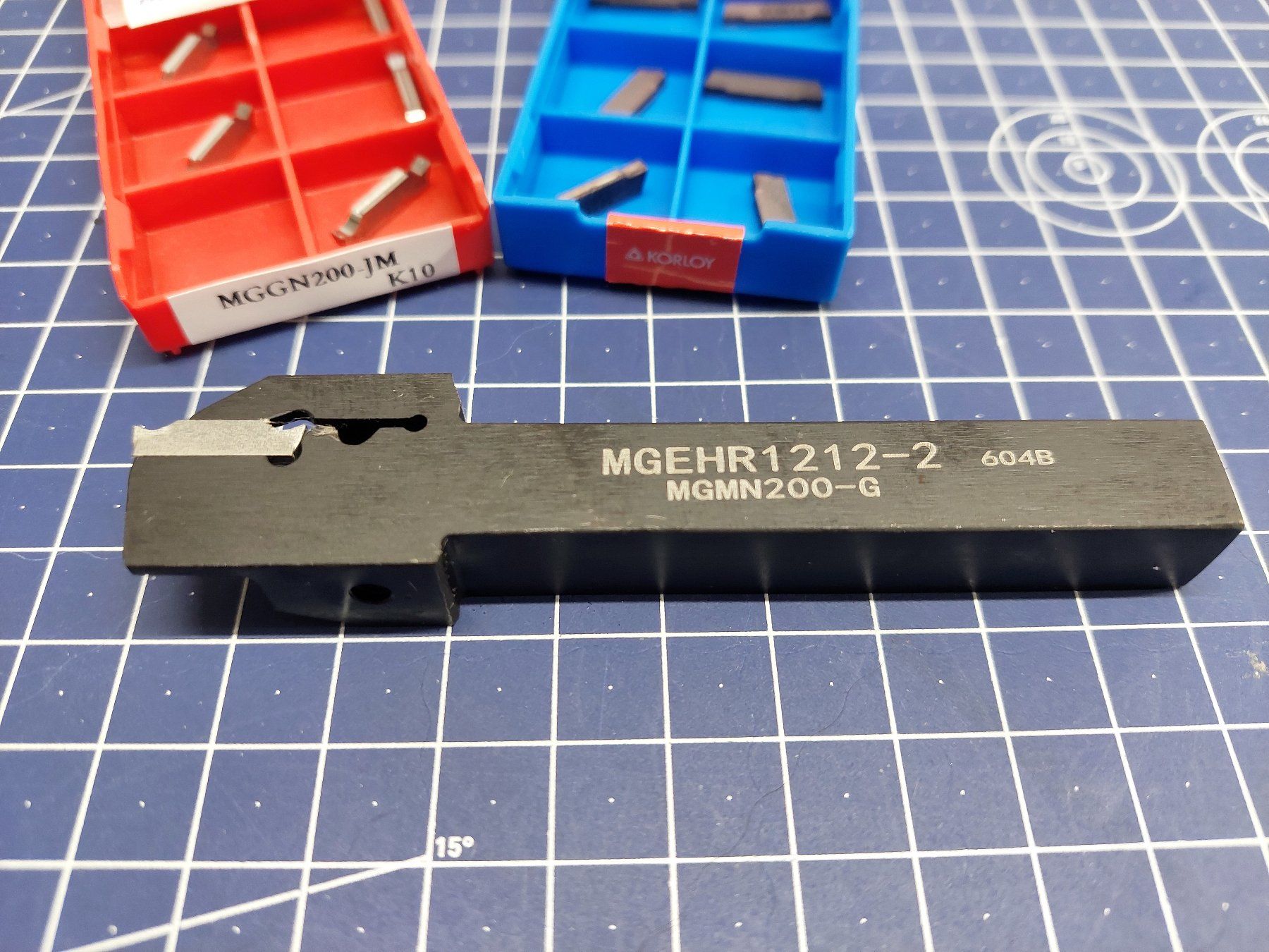 Alle Werkzeuge: Einstech - Abstechdrehstahl 12x12mm mit 2 Sorten HM Platten – Neu und originalverpackt aus Dällikon von Dalywegmann 1