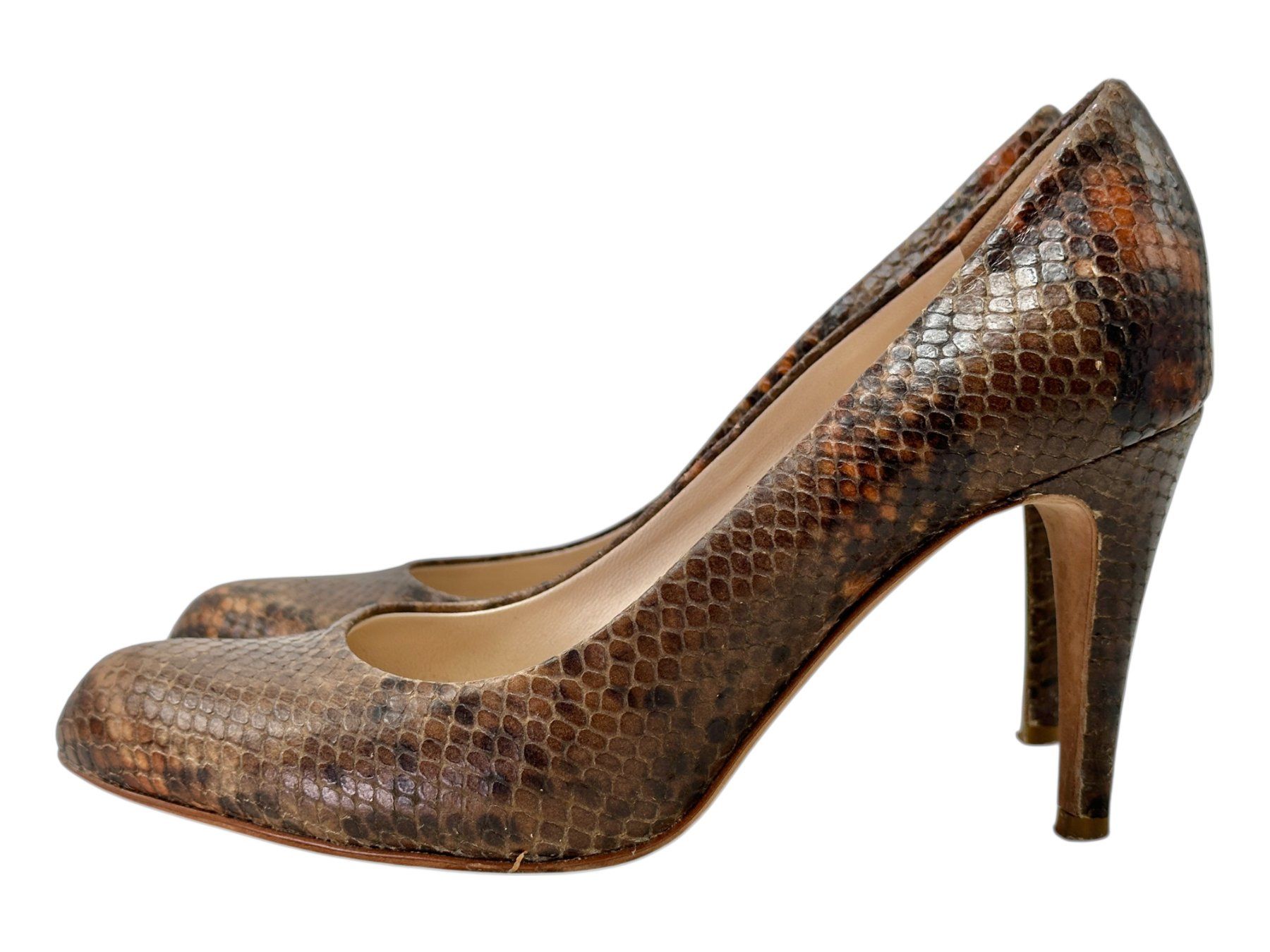 Navyboot Scarpe da donna: Escarpins Navyboot en cuir façon python. Pointure 36 – Usato da Morges venduto da sauveurdetresors 6