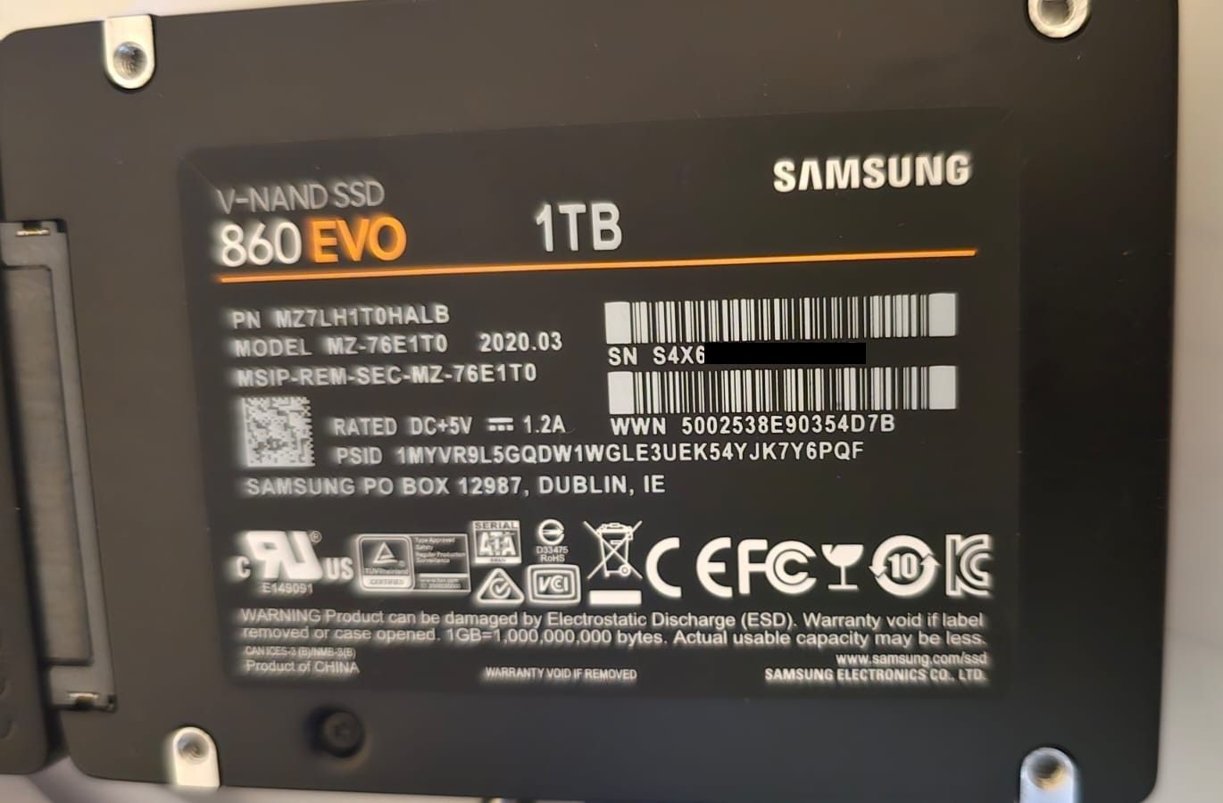 Samsung Dischi rigidi: Samsung SSD 1TB EVO 860 – Nuovo (secondo la descrizione) da Zürich venduto da Parsa 2