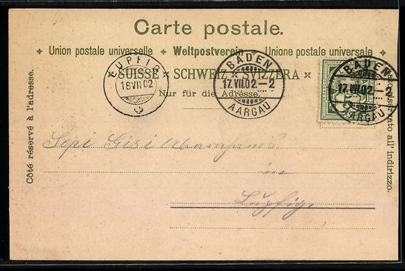 Cartoline postali: Litho Baden, Generalansicht, Schartenfel – Usato da Berlin venduto da bartko-reher 1