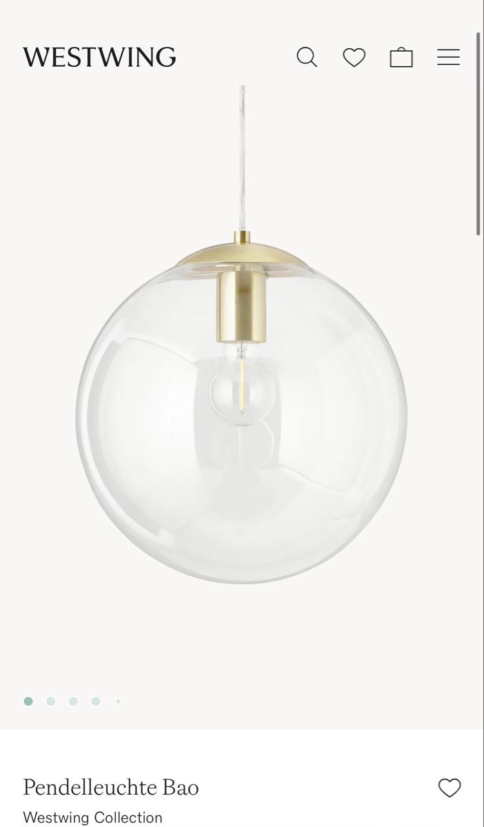 Westwing Lampadari & plafoniere: Westwing Lampe (Pendelleuchte) – Nuovo e nell'imballaggio originale da Zürich venduto da bro_h2ck 1