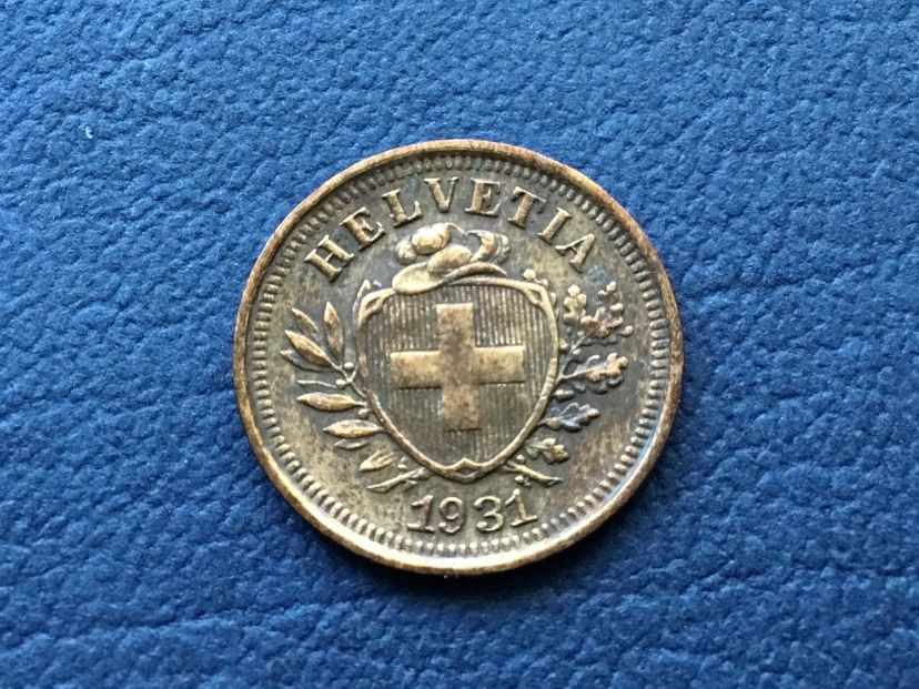 Tutti le monete: 1 Rappen 1931 – Usato da St. Margrethen SG venduto da alfapeugeot10 1