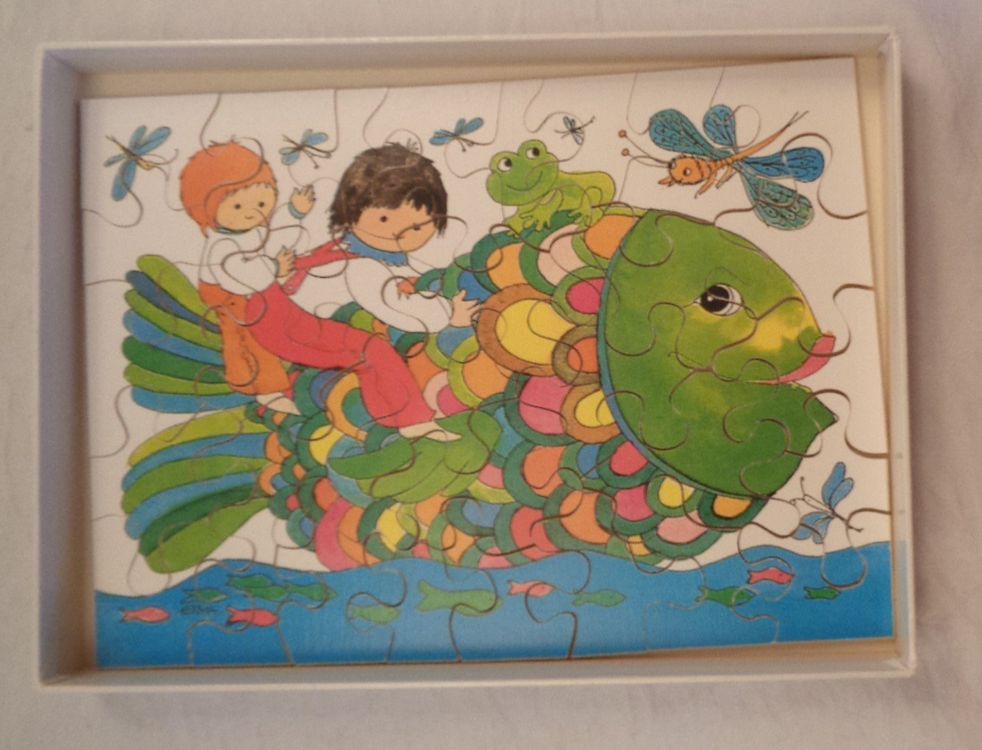 Angelpuzzle 500 Teile Für Erwachsene – Süßwasser Fische, Holz, 52x38 Cm