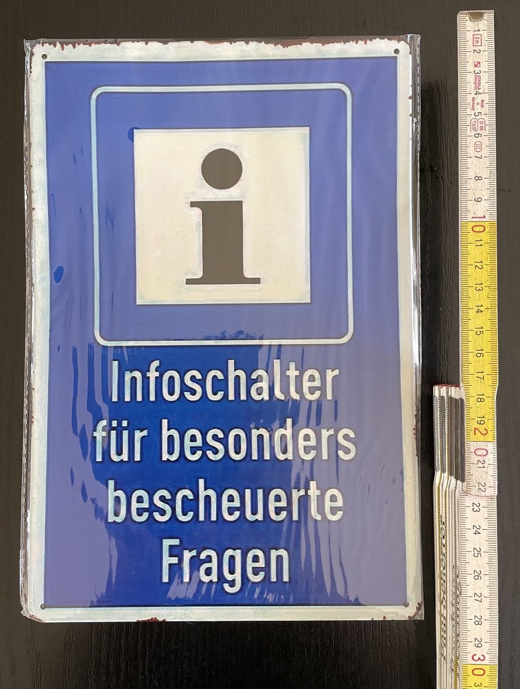 Insegne: Blechschild 20 x 30 cm "Infoschalter" Fun Joke Deko – Nuovo e nell'imballaggio originale da Oftringen venduto da the_white_house 7