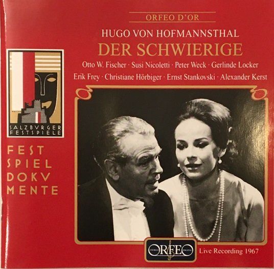 CDs: Von Hofmannsthal - Der Schwierige – Gebraucht aus Grüningen von azulamarillo