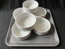 Swissair 1st Class Fruit/Dessert bowls / Schale x 6