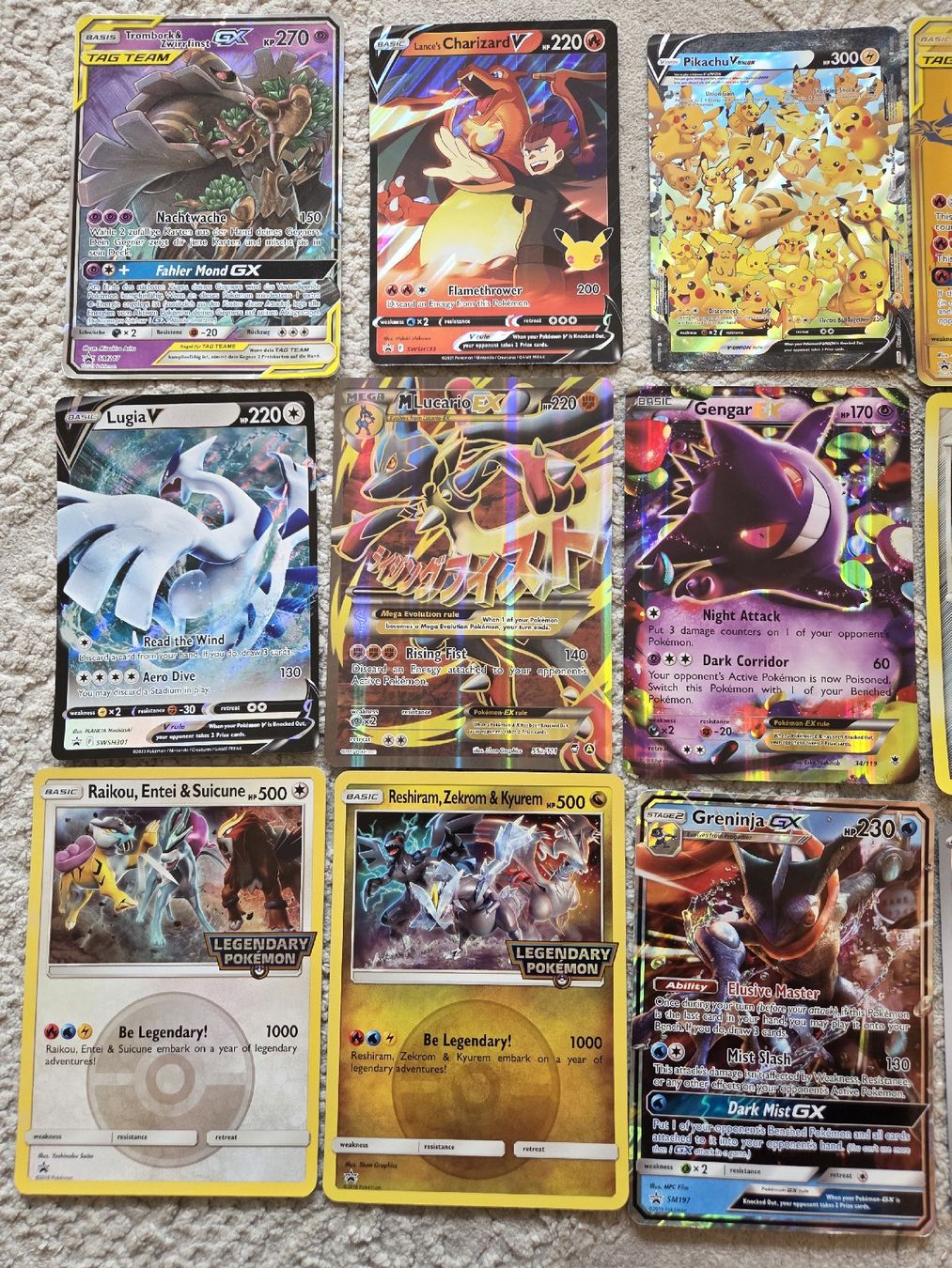 Pokémon Sammelbilder & Trading cards: Pokemon Jumbo Karten Sammlung Pikachu, Lugia, Charizard... – Gebraucht aus Glattpark(Opfikon) von dch_dlb6 2