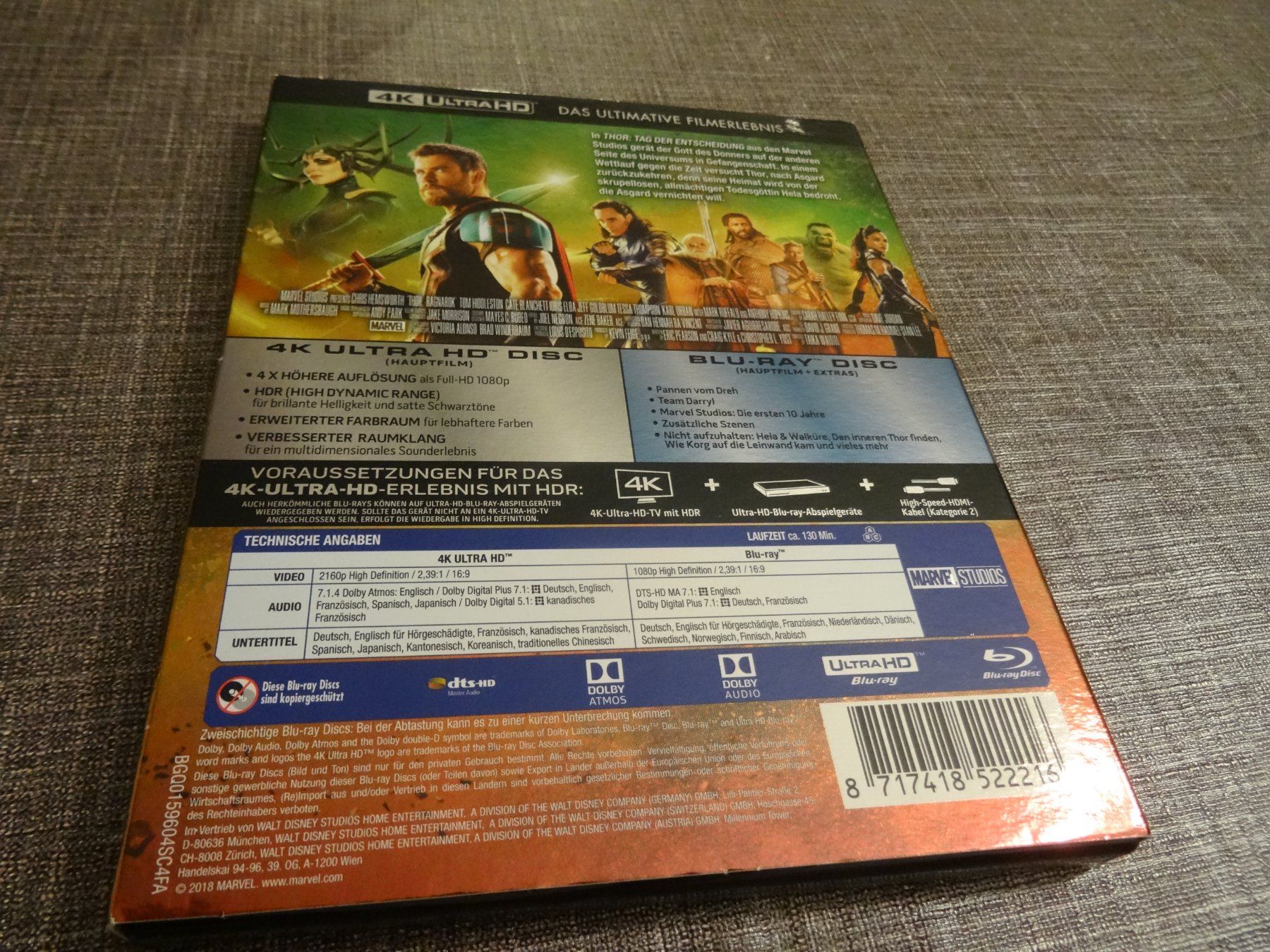 Alle DVDs: Thor Tag der Entscheidung 4K UHD Blu-ray – Gebraucht aus Olten von Disc-Verkauf 1