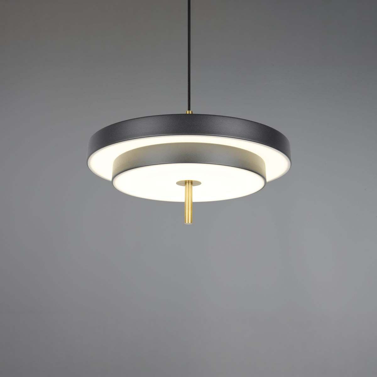 Lampadari & plafoniere: LED Pendelleuchte, Schwarz, CCT, 40 cm Ø – Nuovo (secondo la descrizione) da Kreuzlingen venduto da Smart-Light 4