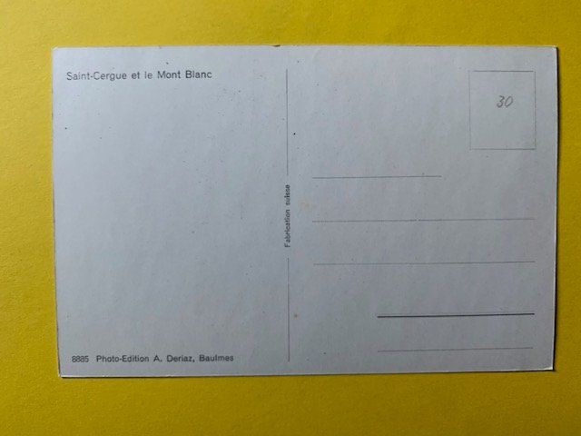 Cartoline postali: Saint-Cergue et le Mont-Blanc – Usato da St-Prex venduto da Epicard 1