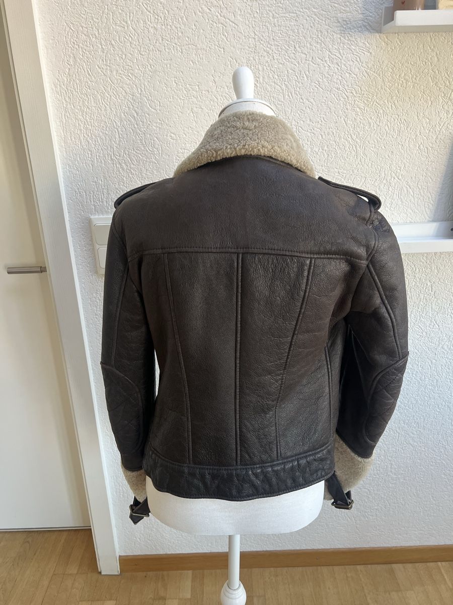 Burberry Giacche: Burberry Lederjacke mit Lammfell braun  – Usato da Ostermundigen venduto da Steff18 1