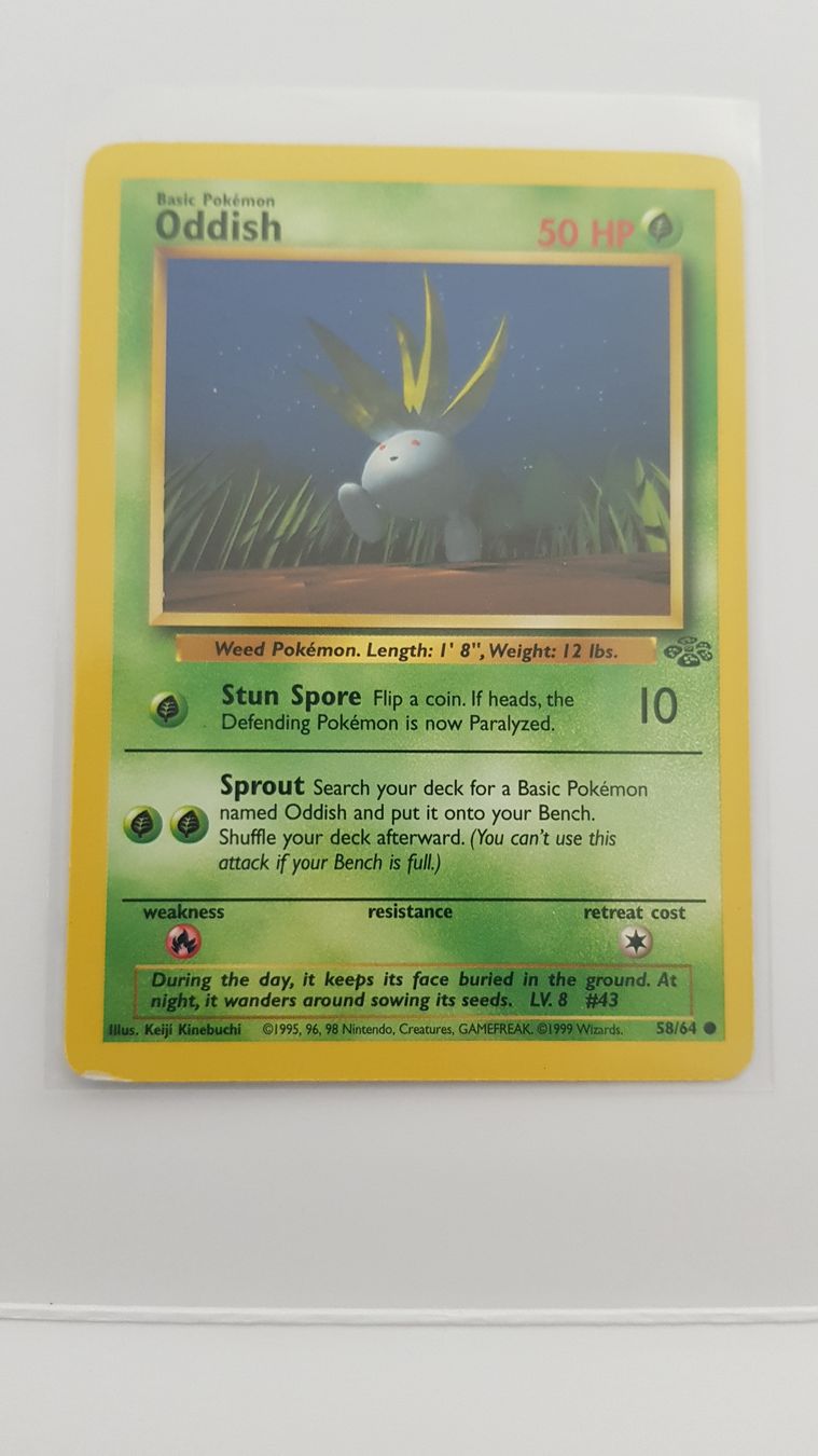 Pokémon Carte collezionabili: Jungle - 58 - Oddish – Usato da Neuchâtel venduto da bilao