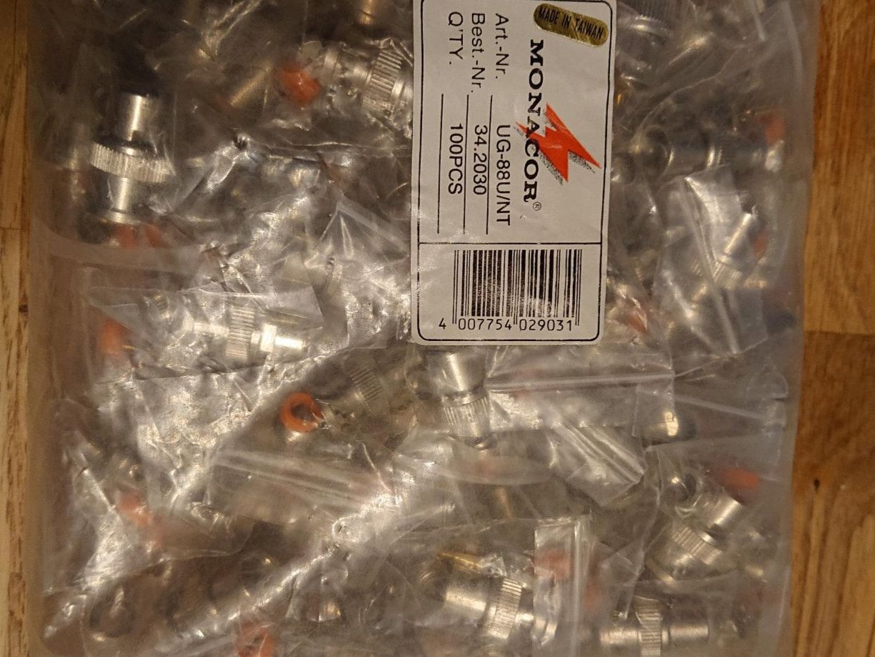 Componenti elettronici: 1 Stk BNC Stecker RG 58 - UG-88U/NT – Nuovo (secondo la descrizione) da Grenchen venduto da Zombiepolizist