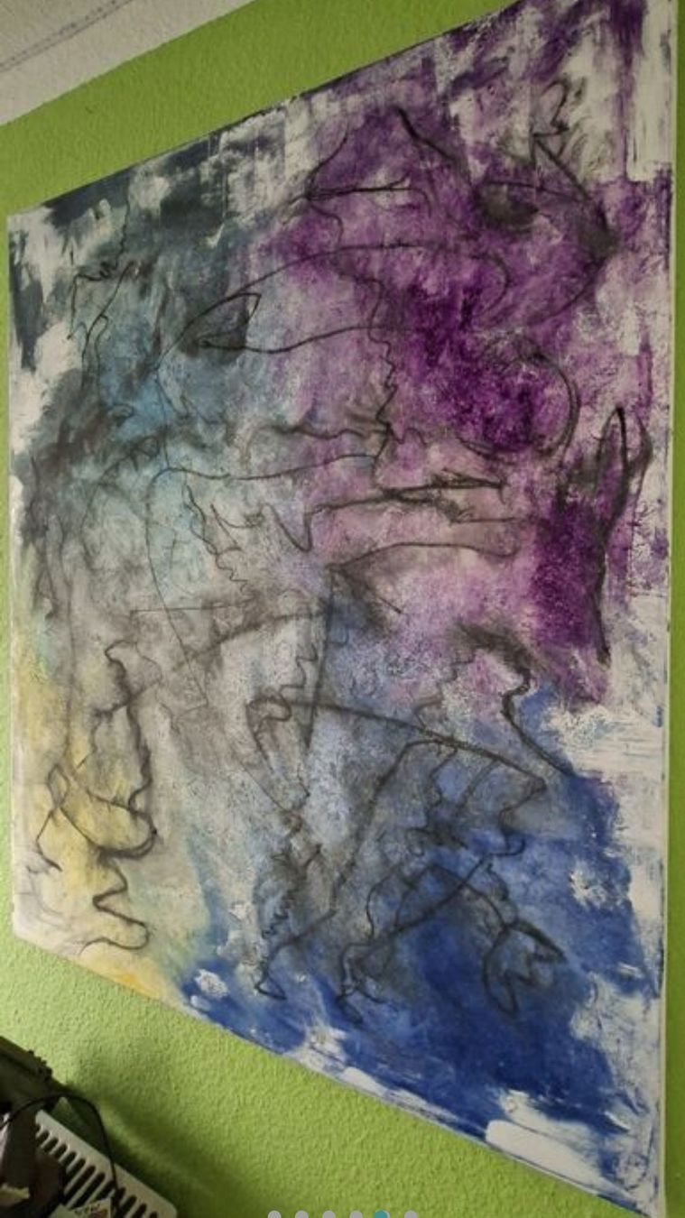 Dipinti: Gemälde "Stille im Chaos" handmade 80×100 – Nuovo (secondo la descrizione) da Riehen venduto da Steinbock1970 2