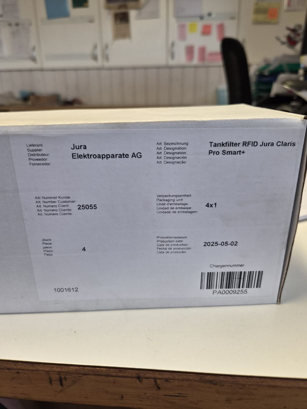 Jura Sonstiges für Haushalt & Wohnen: Jura Tankfilter RFID Claris Pro Smart+ 4x1 – Neu und originalverpackt aus Willerzell von Fibae