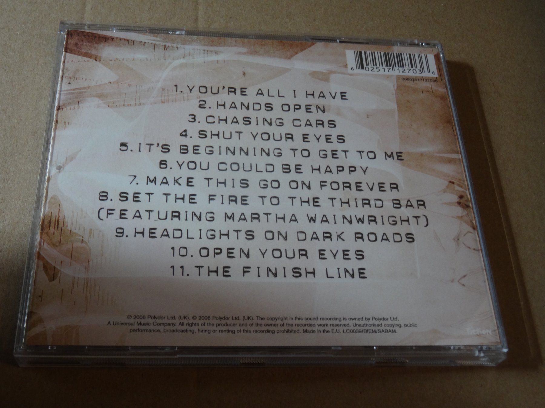 CD: CD Snow Patrol Eyes Open – Usato da Olten venduto da Disc-Ausverkauf 1