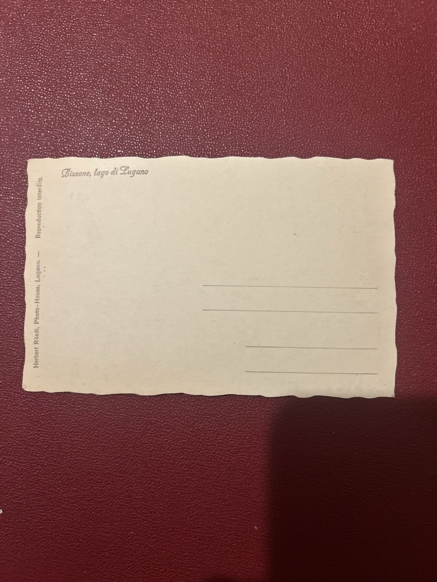 Cartoline postali: Bissone, Lago di Lugano  – Usato da Breganzona venduto da Milesbo 1
