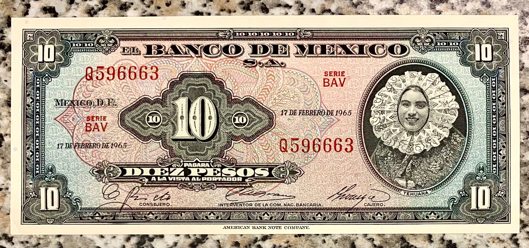 Banknoten: 10 pesos Mexiko 1965 UNC!!! – Neu (gemäss Beschreibung) aus Oberentfelden von NunoLouro