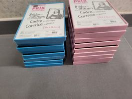 Cadres photos neufs, lot bleu/rose, 10,2 x 15,2 cm
