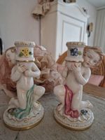 Antike Engel Puttos Kerzenständer Plaue von Schierholz