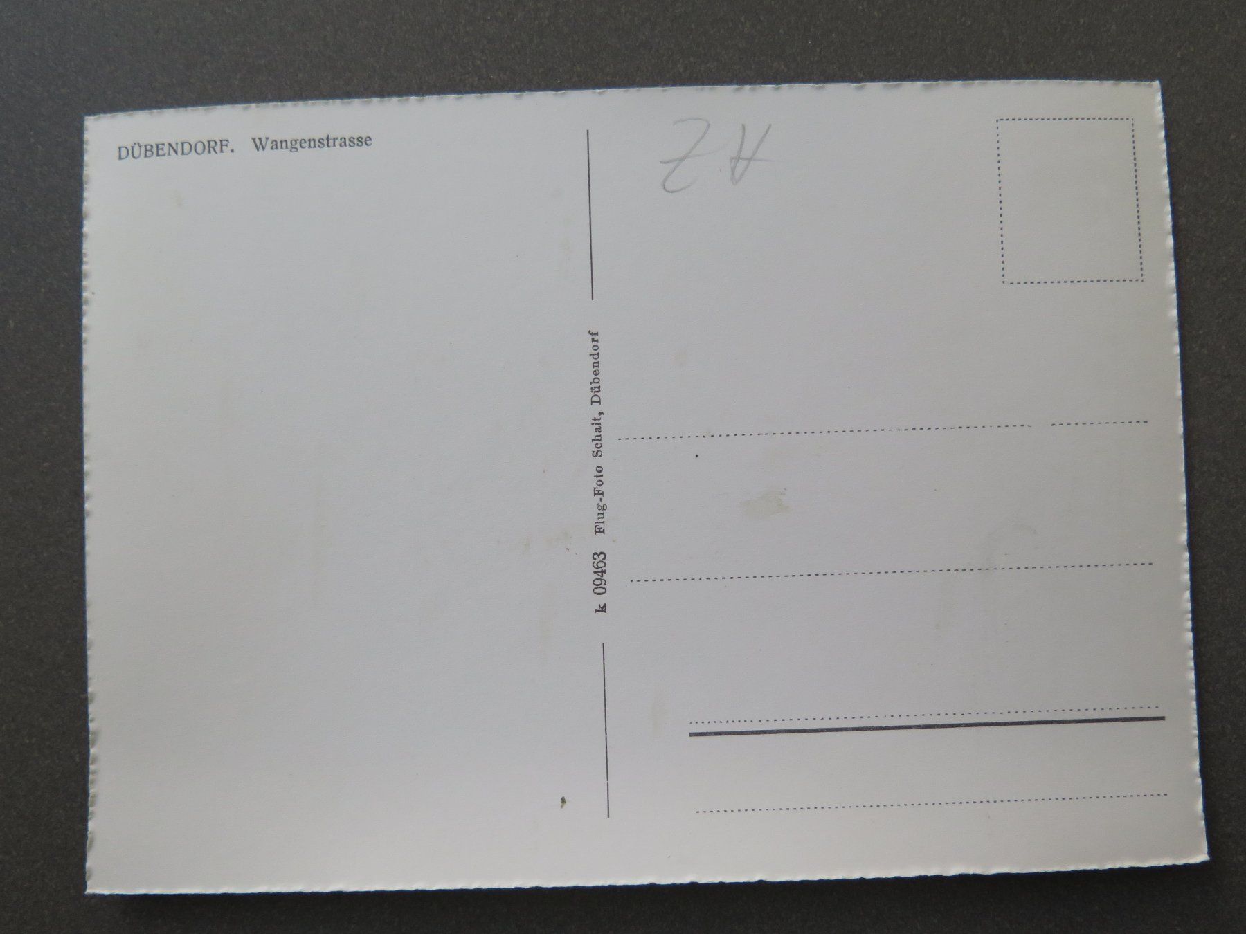 Cartes postales: DÜBENDORF - WANGENSTRASSE – D'occasion à Wittenbach par lipasal 1