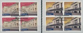 2016 - Bahnhöfe I - Viererblock - Ersttag Stempel ET