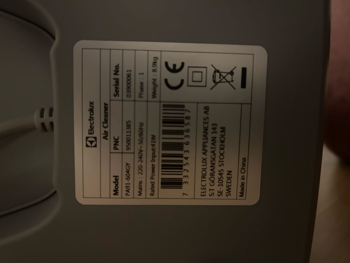 Electrolux Purificatori d'aria: Luftreiniger Electrolux – Usato da Ermenswil venduto da Speed028026 1