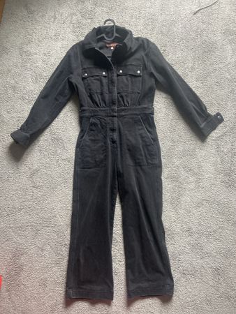 Tuta in jeans nera Alexachung, taglia S, come nuova!