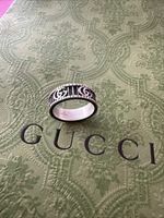 Gucci Double G Marmont zweifarbig silber Ag925 Vintage Style