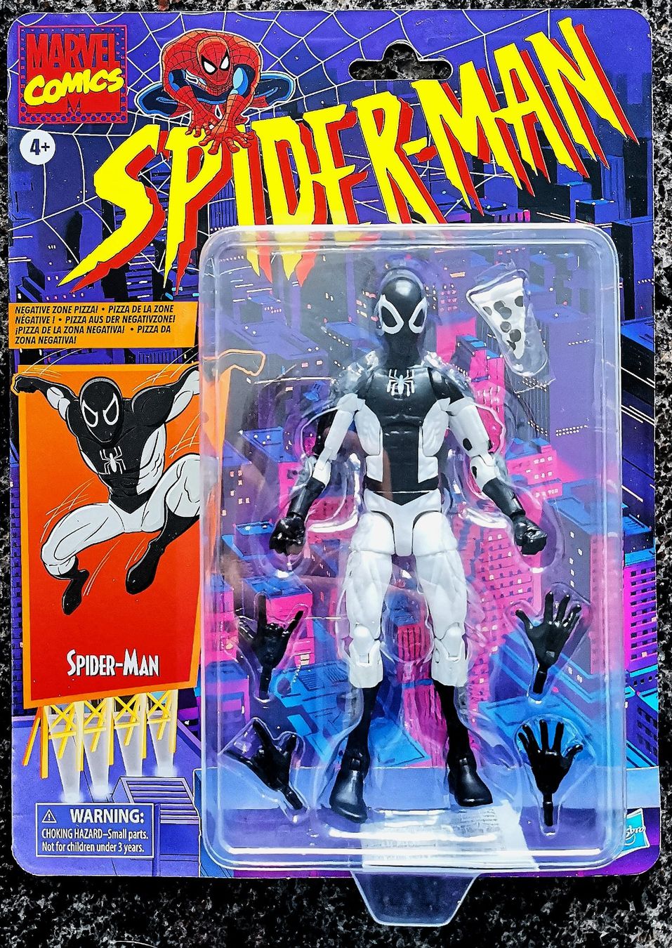 Hasbro Statuette: Spiderman Negative Zone Pizza Action Figur Marvel Hasbro – Nuovo e nell'imballaggio originale da Rorschach venduto da Actionvintage789