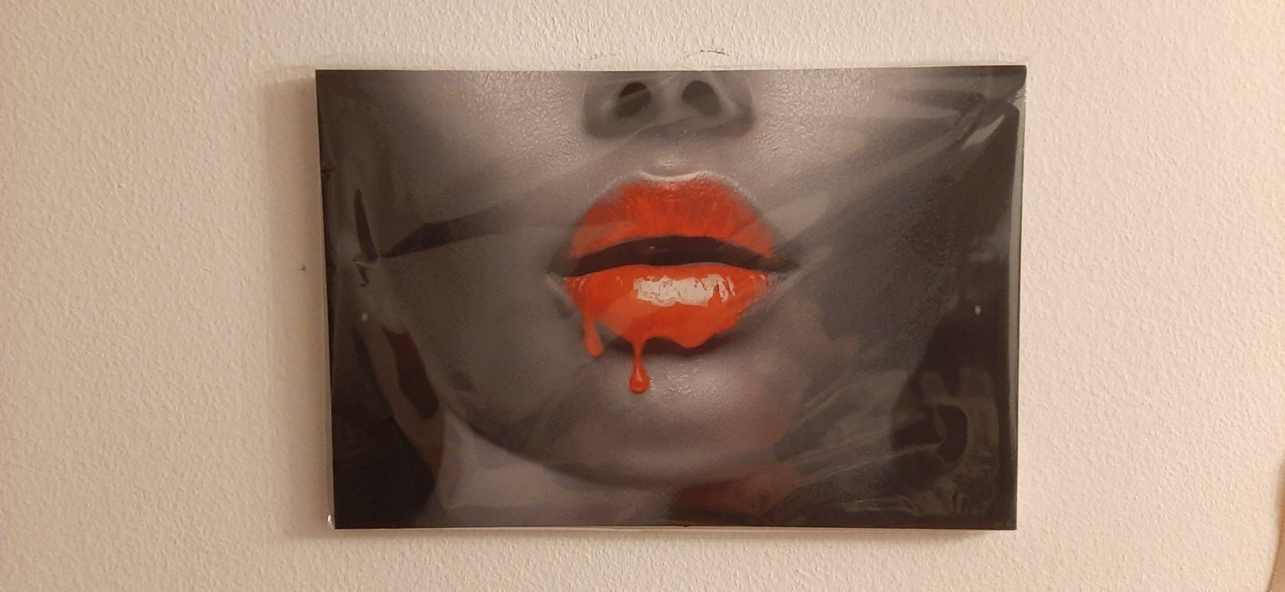 Poster & Bilder: LED Kunst Bild Art Red lip / Rote Lippe – Neu und originalverpackt aus Kilchberg ZH von ruedi34 2