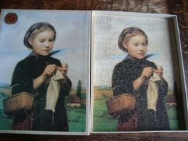 Puzzle Penelope "Mädchen mit Strickkorb"