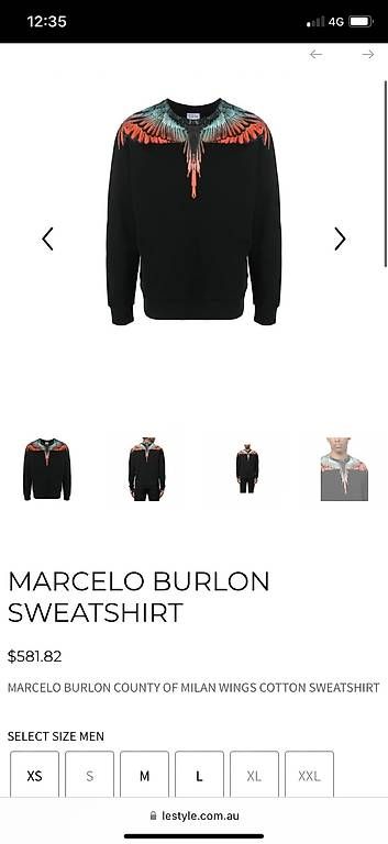 Marcelo burlon Maglioni & Felpe: Marcello Burlon Pulli Sweatshirt M – Nuovo e nell'imballaggio originale da Schleinikon venduto da kar_8ww7 2