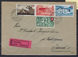 1946 Pro Patria Satzbrief 1,VII,46 gestempelt   16023