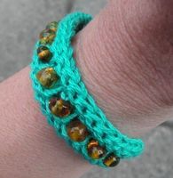 ♥ ARMBAND / Baltischer Bernstein / türkis UMFANG REGULIERBAR