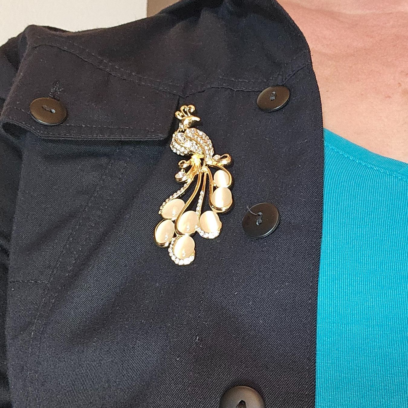 Spille & Fermagli: Grande broche dorée paon, neuve – Nuovo (secondo la descrizione) da Lausanne venduto da tal_01