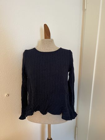 Elegantes Langarmshirt, Dunkelblau, Grösse S von Anti Blue