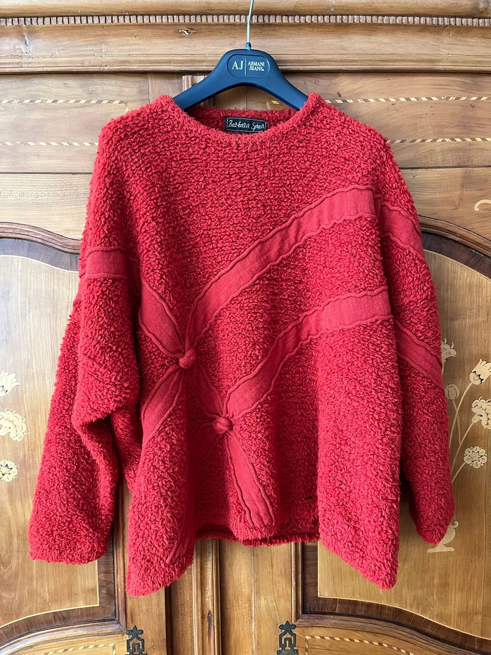 Maglioni & Felpe: Barbara Speer spezieller Pullover orange Merino-Wolle Gr. 2 – Usato da Muri b. Bern venduto da Sugimoto