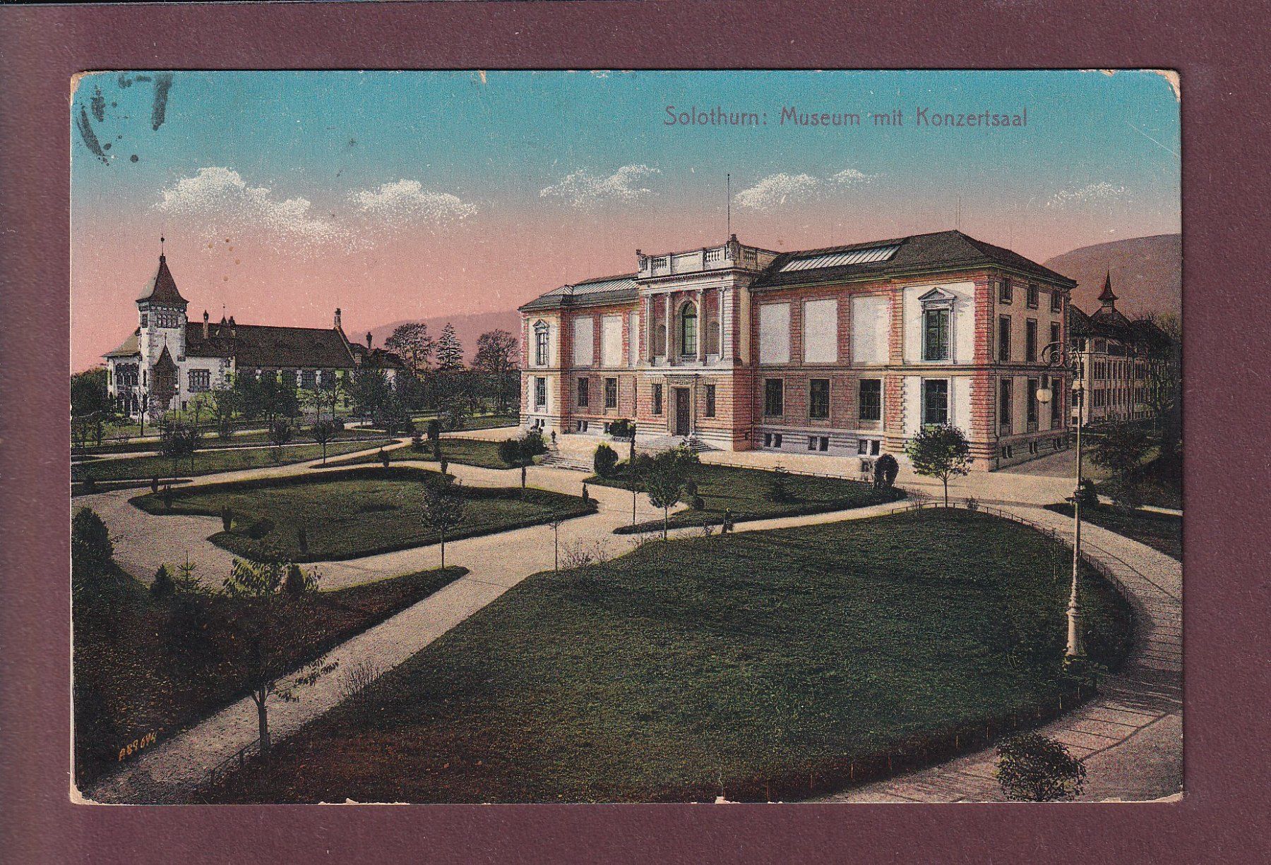 Cartoline postali: SOLOTHURN - Museum - Konzertsaal - 1912 – Usato da Pully venduto da nicecards