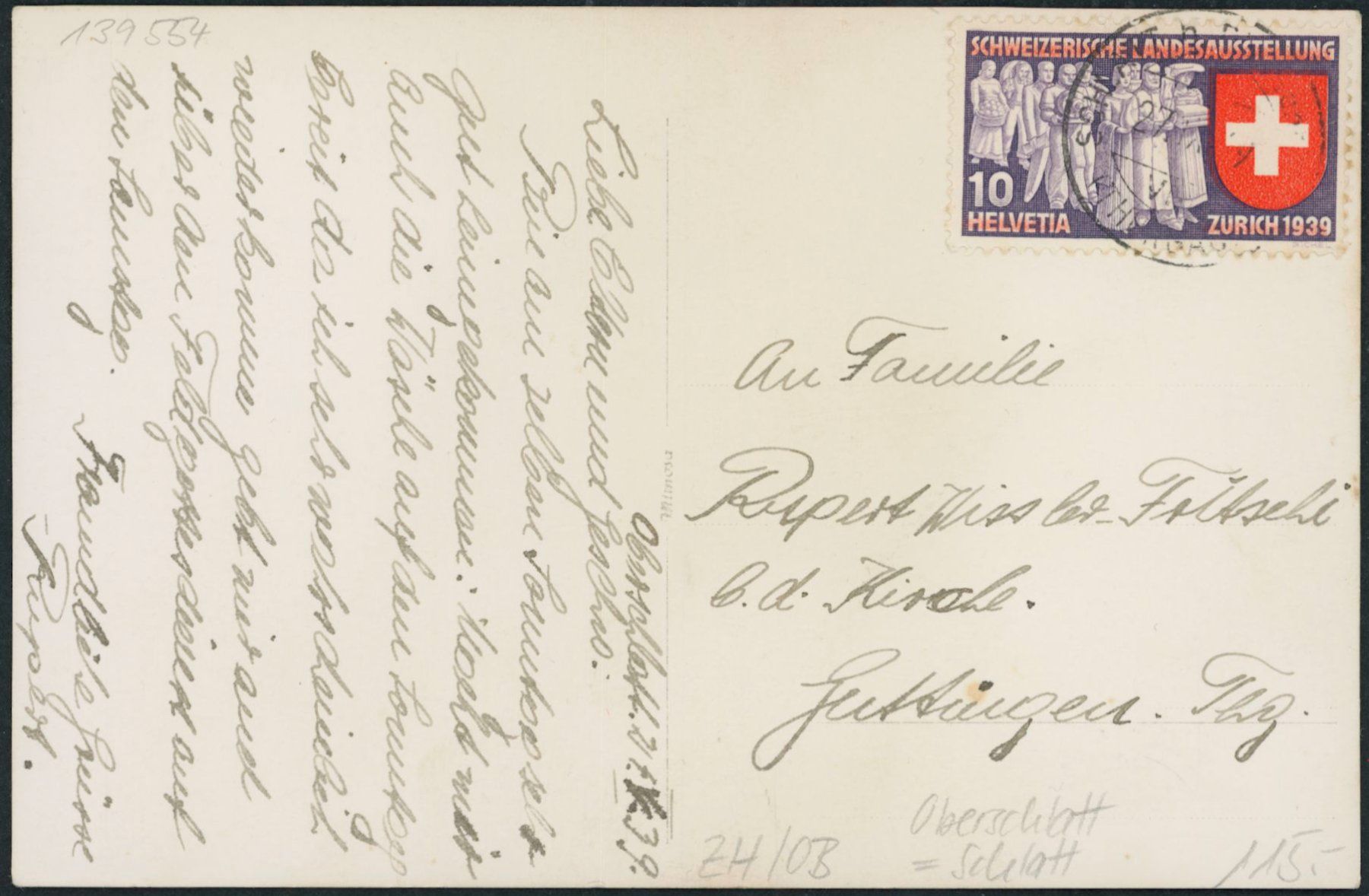 Cartes postales: ZH Oberschlatt - Schlatt – D'occasion à Schindellegi par dolpitz 1
