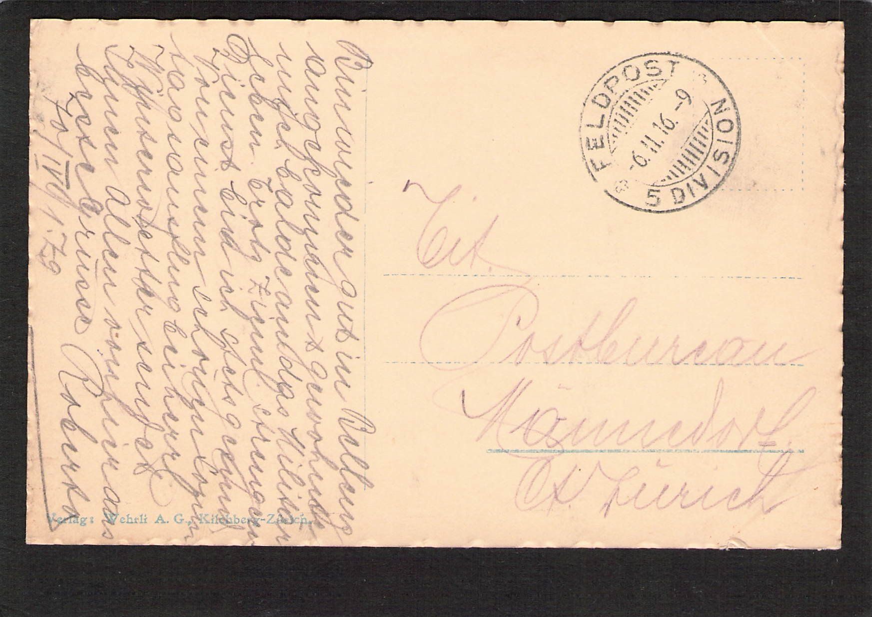 Cartoline postali: .Locarno TI , gel. 1916 – Usato da Reichenburg venduto da Pipo-67 1
