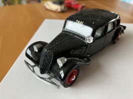 Altes Taxi Modellauto Citroën Traction Avant 1/43