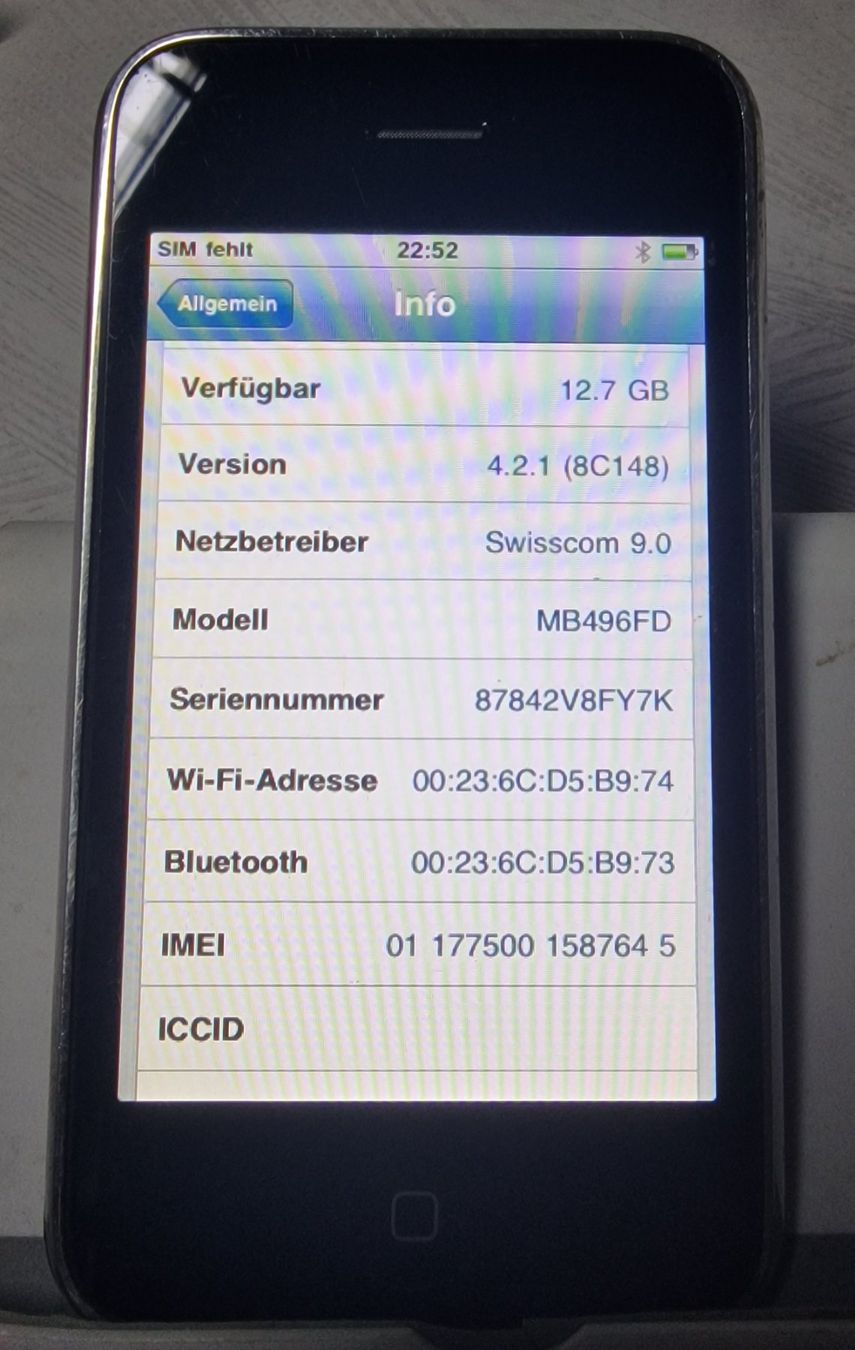 Apple Portables: iPhone 3G 16Gb – Défectueux à Uerkheim par Justi.y 2