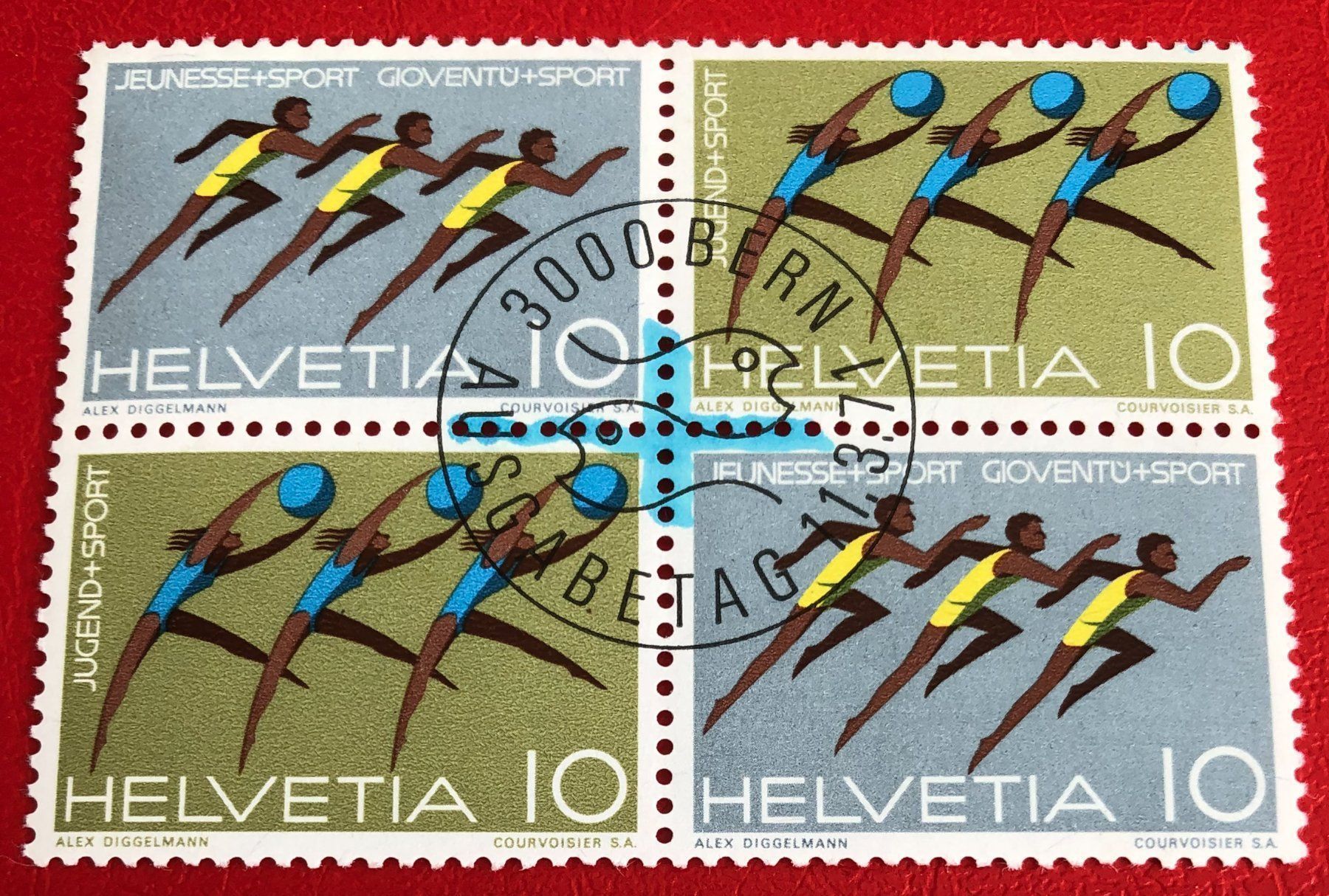 Tutti i francobolli: 4 er Block Nr.490/491 mit Vollstempel Bern – Usato da Aarau venduto da Billa007