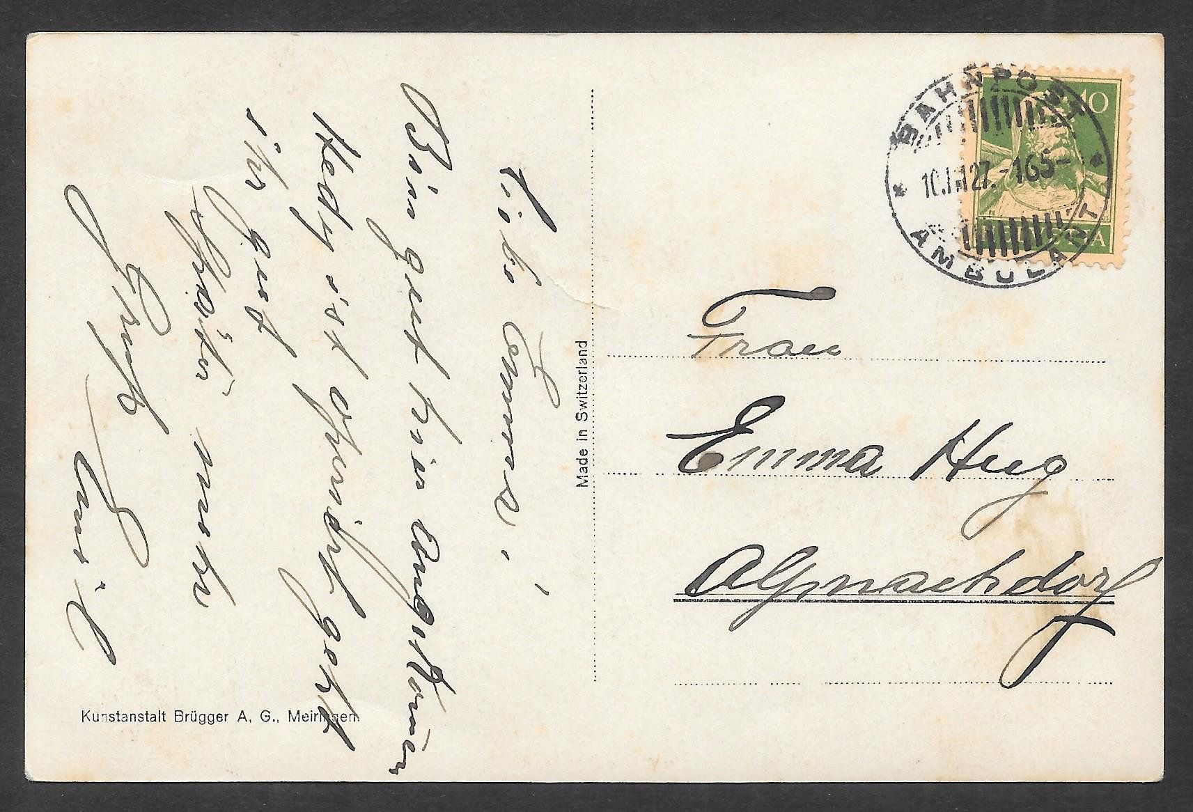 Cartes postales: Lugano Hotel Ritschard – D'occasion à Olten par clotaldi 1